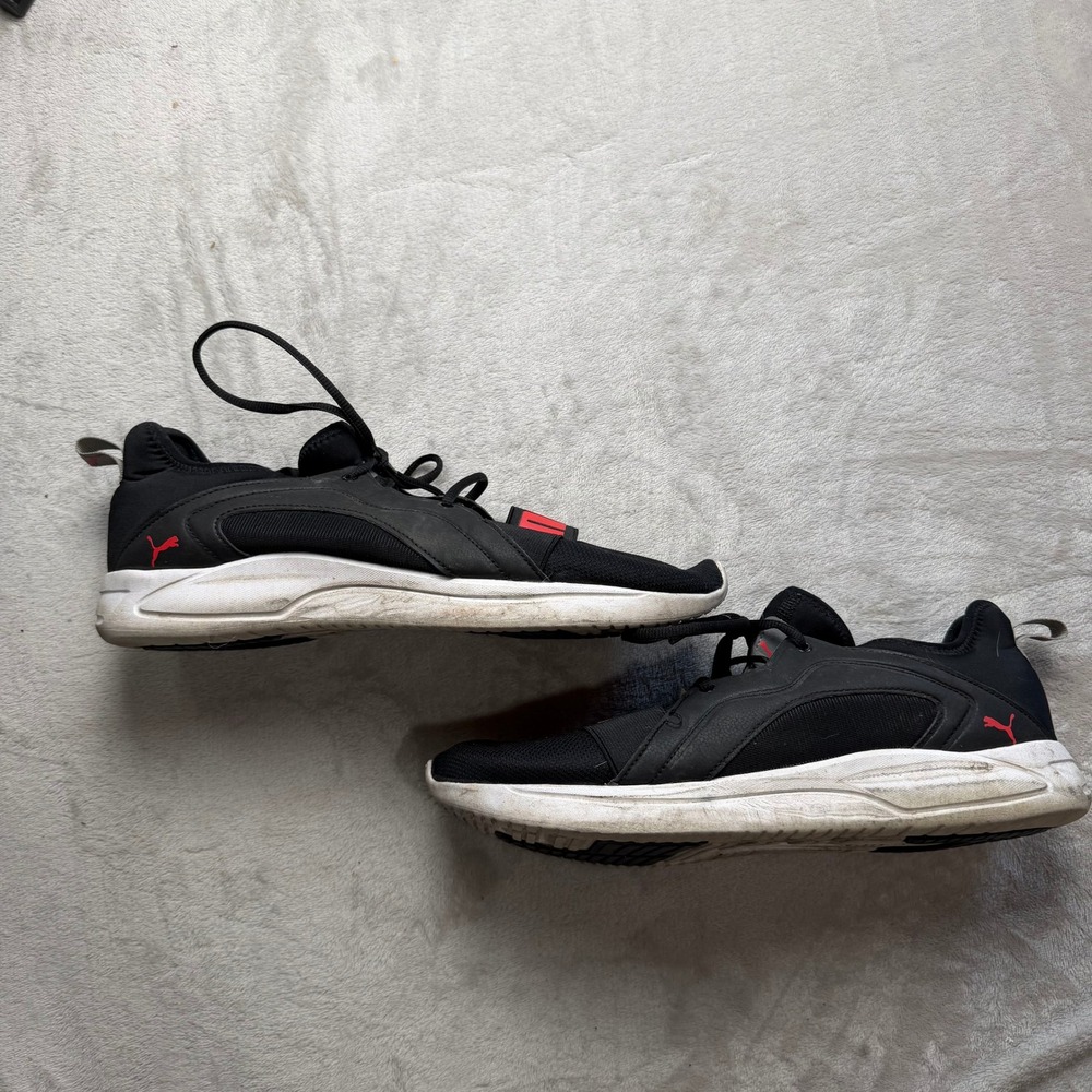 Puma Softride Rift Mens Running Shoes Black Red White Athletic Sneakers 19373301